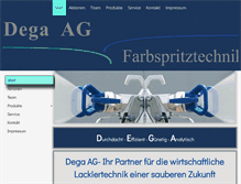 Tablet Screenshot of dega.ch